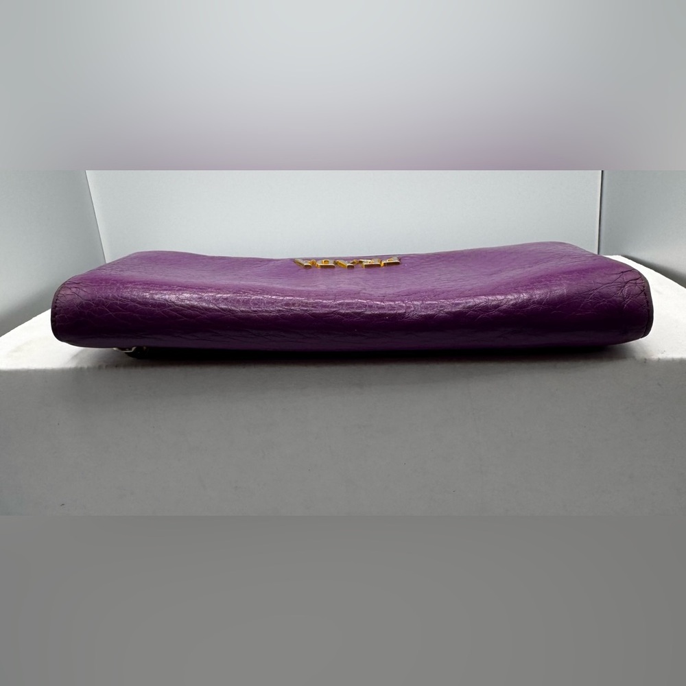Gorgeous Authentic (COA included) Purple Prada Milano Wallet Preloved - Picture 6 of 16